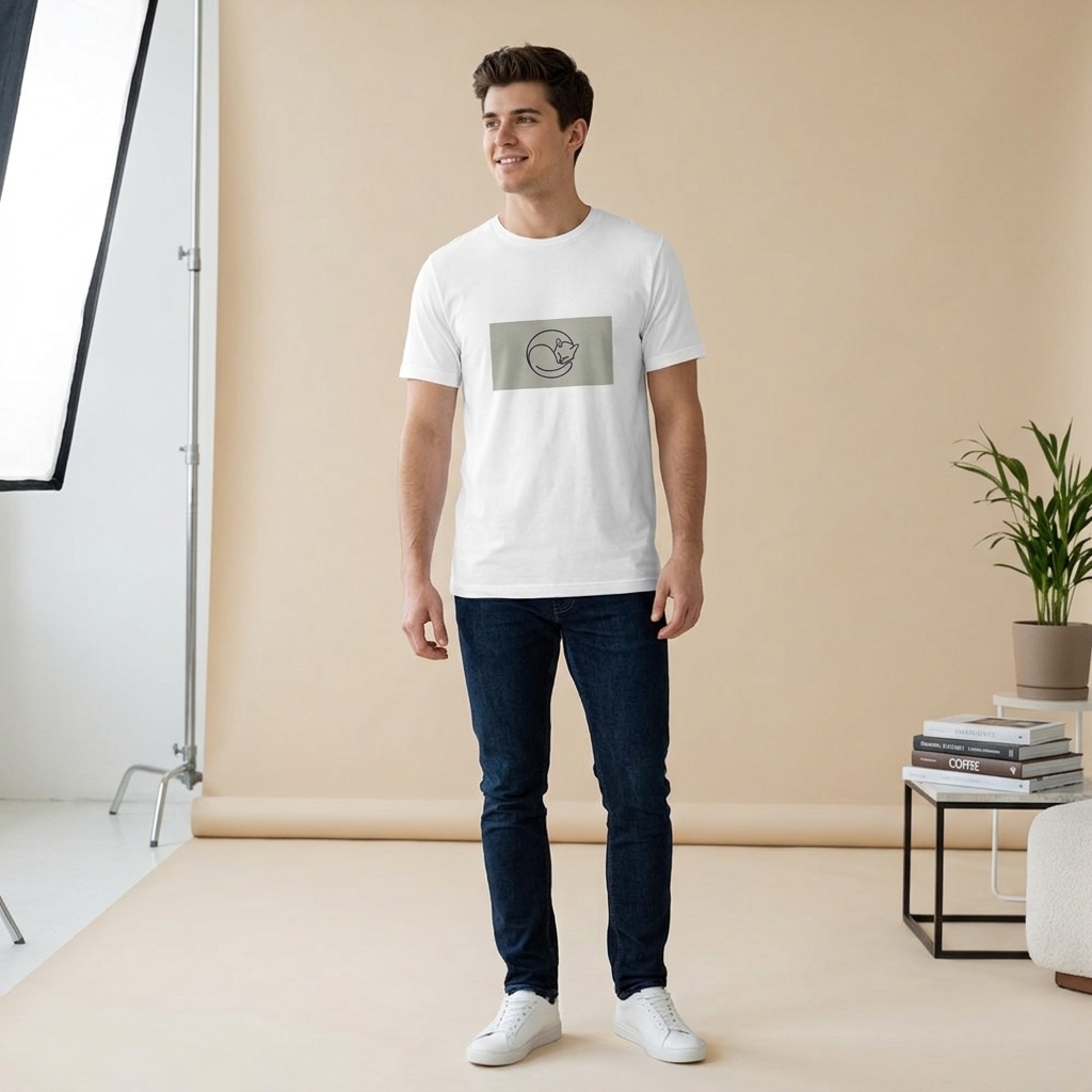 T-shirt Chat Personnalisé Endormi