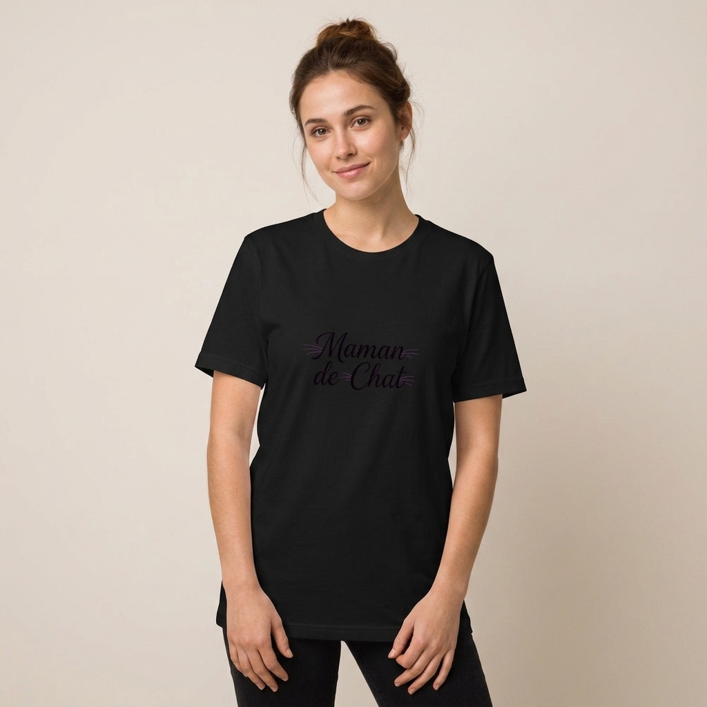 T-shirt Chat Personnalisé Maman de Chat