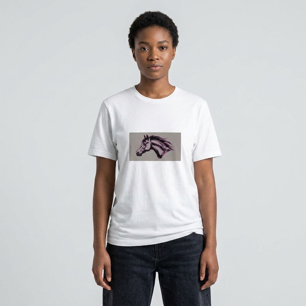 T-shirt Cheval Style Sumi-e