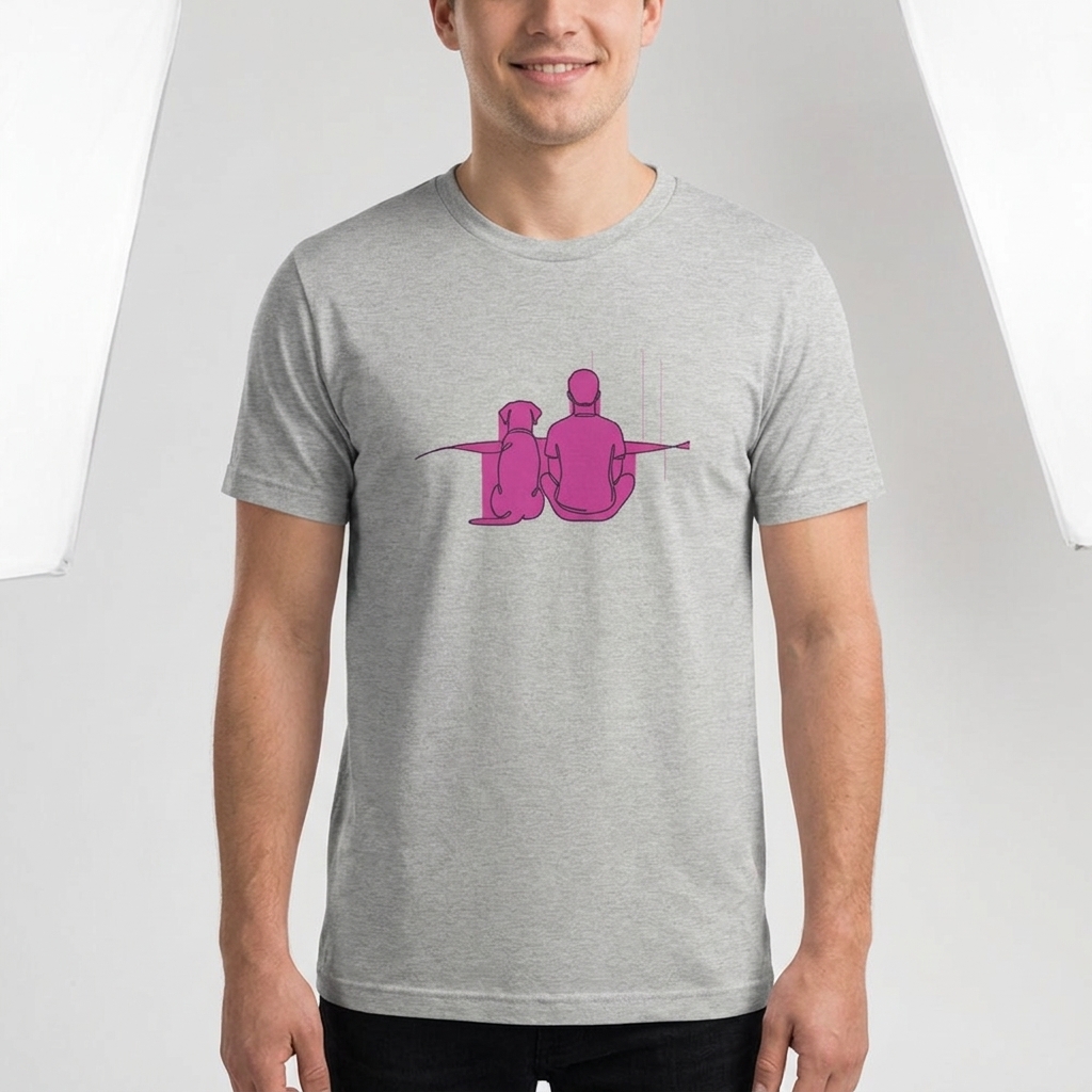 T-shirt Chien Personnalisé Duo de Dos