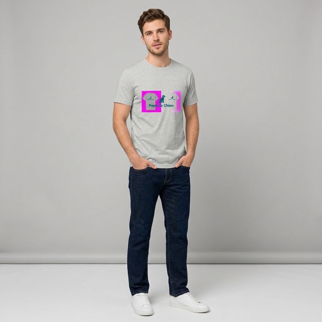 T-shirt Chien Personnalisé 'Papa de Chien'
