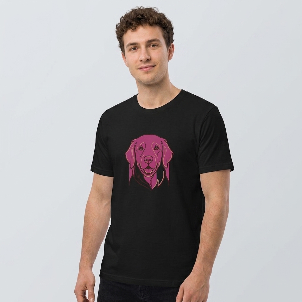 T-Shirt Chien Personnalisé | Portrait Moderne
