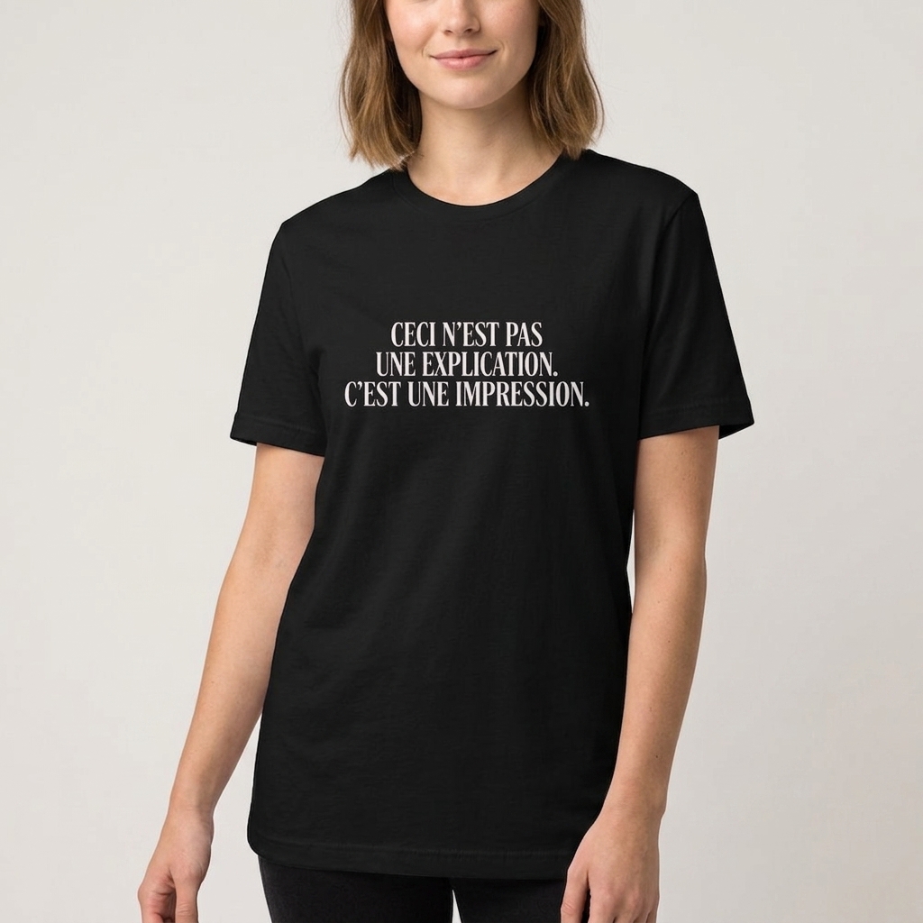 T-shirt Citation Énigmatique