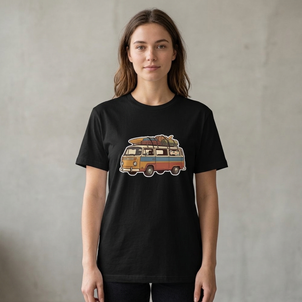 T-shirt Famille Road Trip Vintage