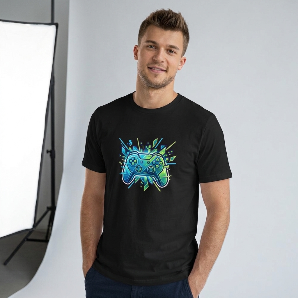 T-Shirt Gaming Emblème Neon