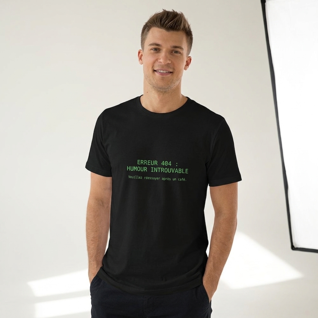 T-Shirt Geek Erreur 404 Humour