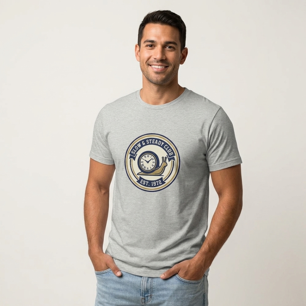 T-Shirt Humour Homme Badge Rétro