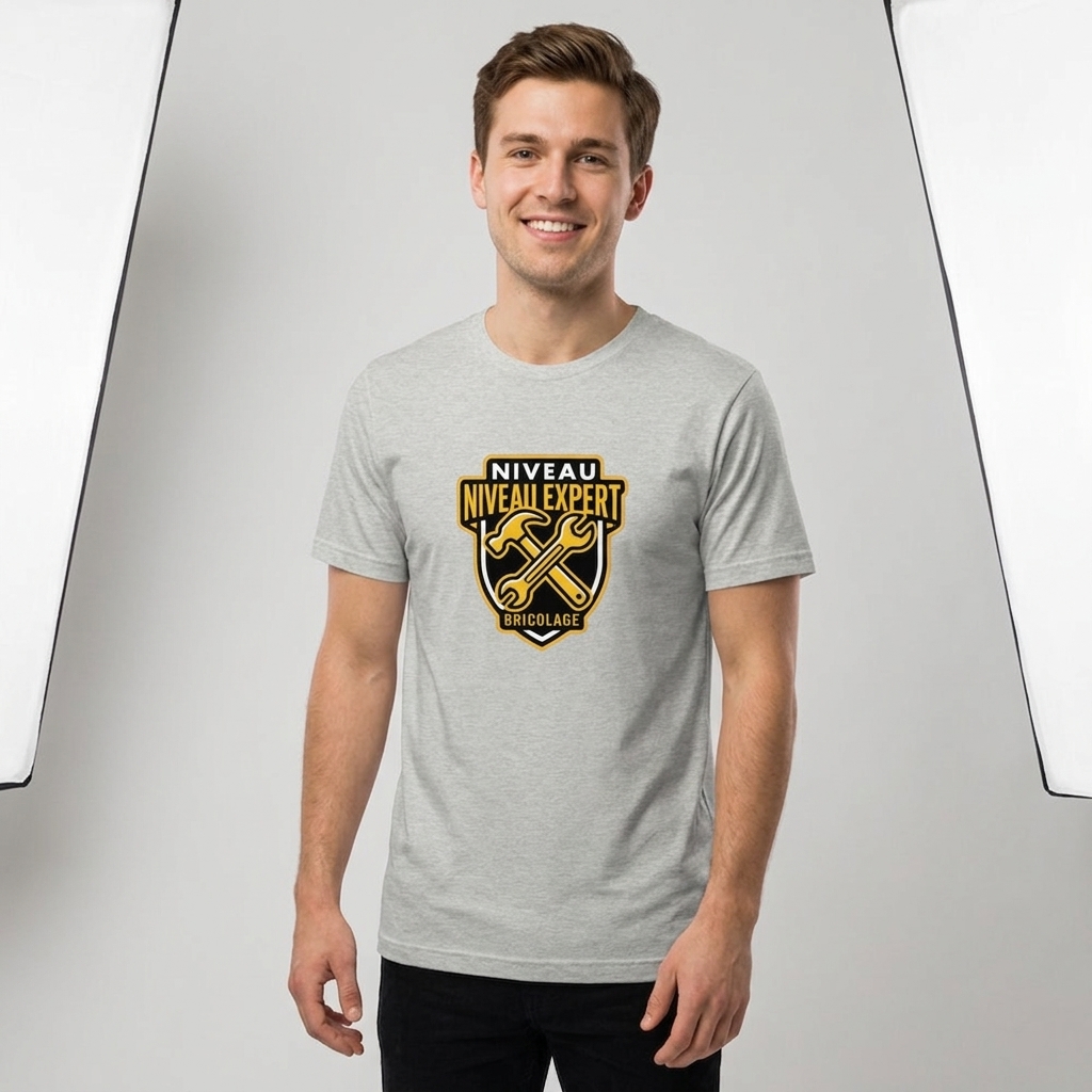 T-shirt Humour Homme Bricolage Niveau Expert