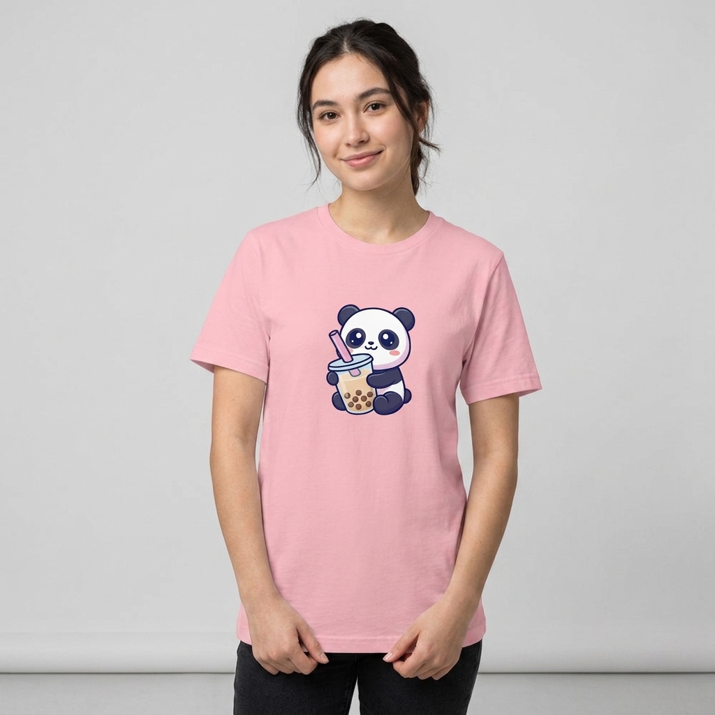 T-shirt Kawaii Panda et Bubble Tea