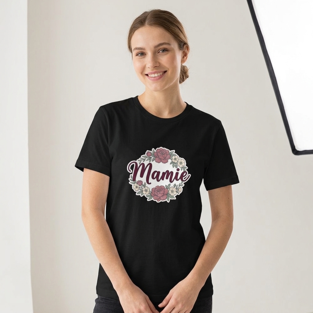 T-shirt Mamie Fleurs Vintage