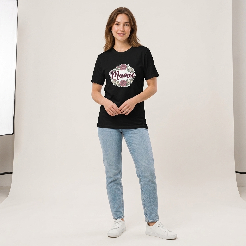 T-shirt Mamie Fleurs Vintage