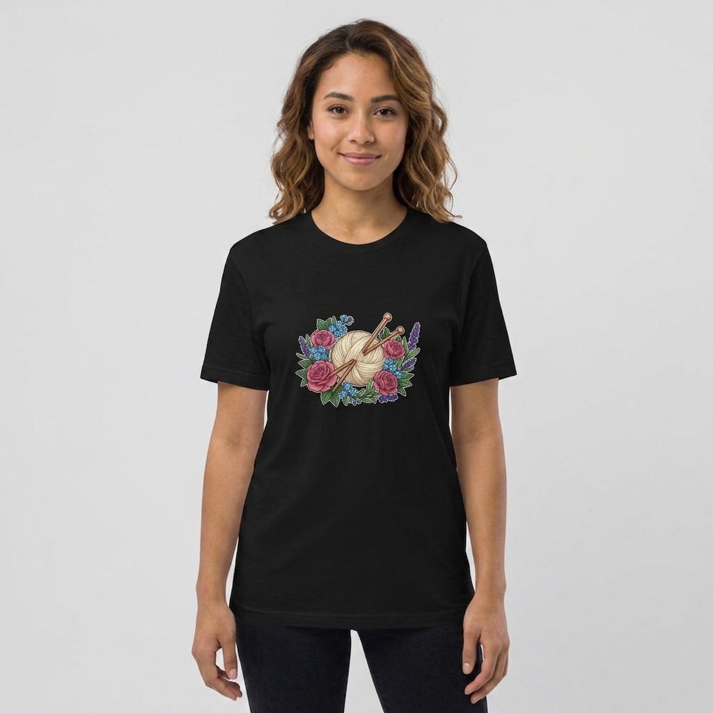 T-Shirt Mamie Pelote & Fleurs Vintage