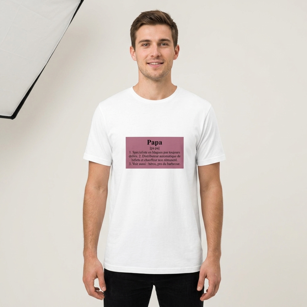 T-shirt Papa Humour Définition