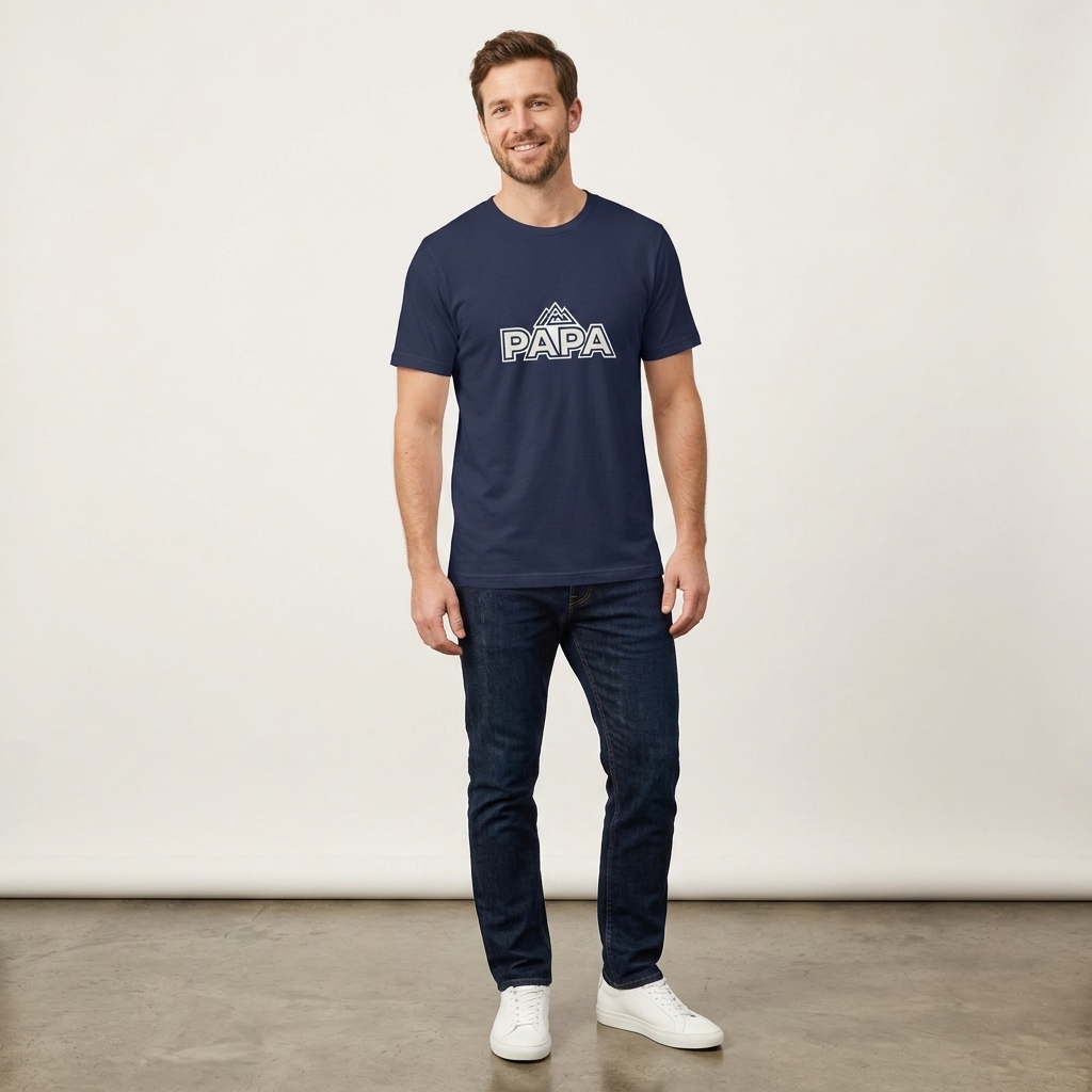 T-shirt Papa Pilier Moderne
