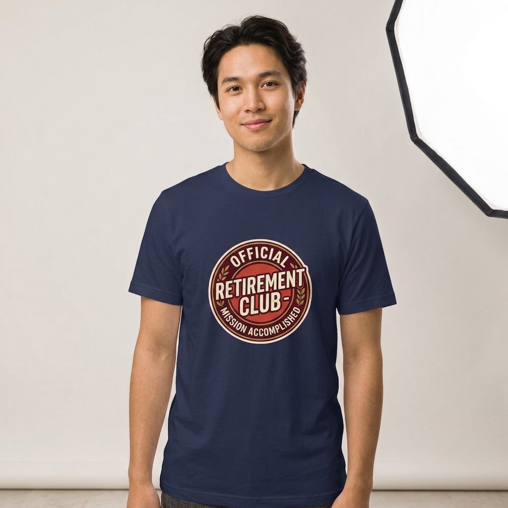 T-Shirt Retraite Badge Humour