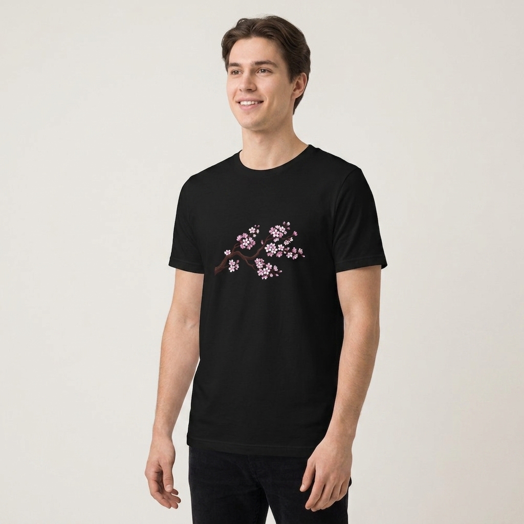 T-Shirt Sakura Branche au Vent