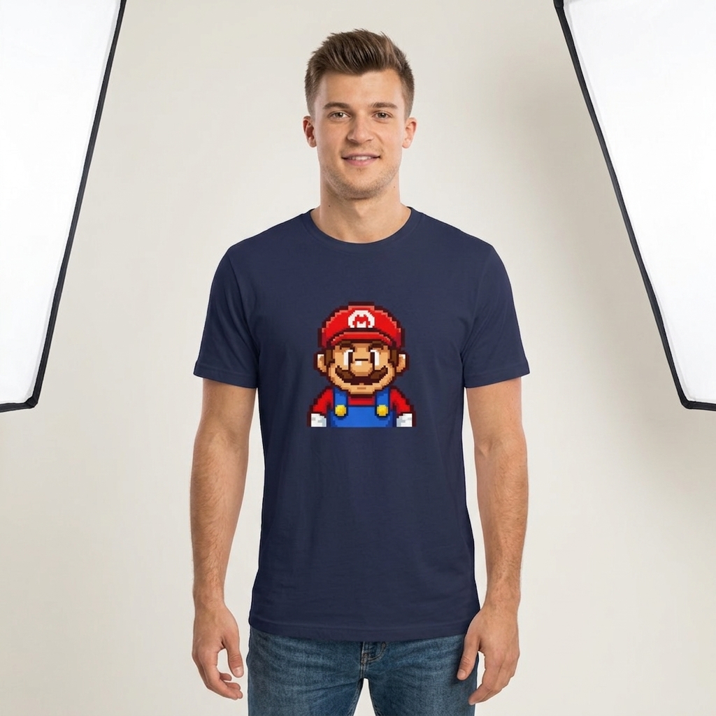 T-shirt Super Mario Pixel Rétro