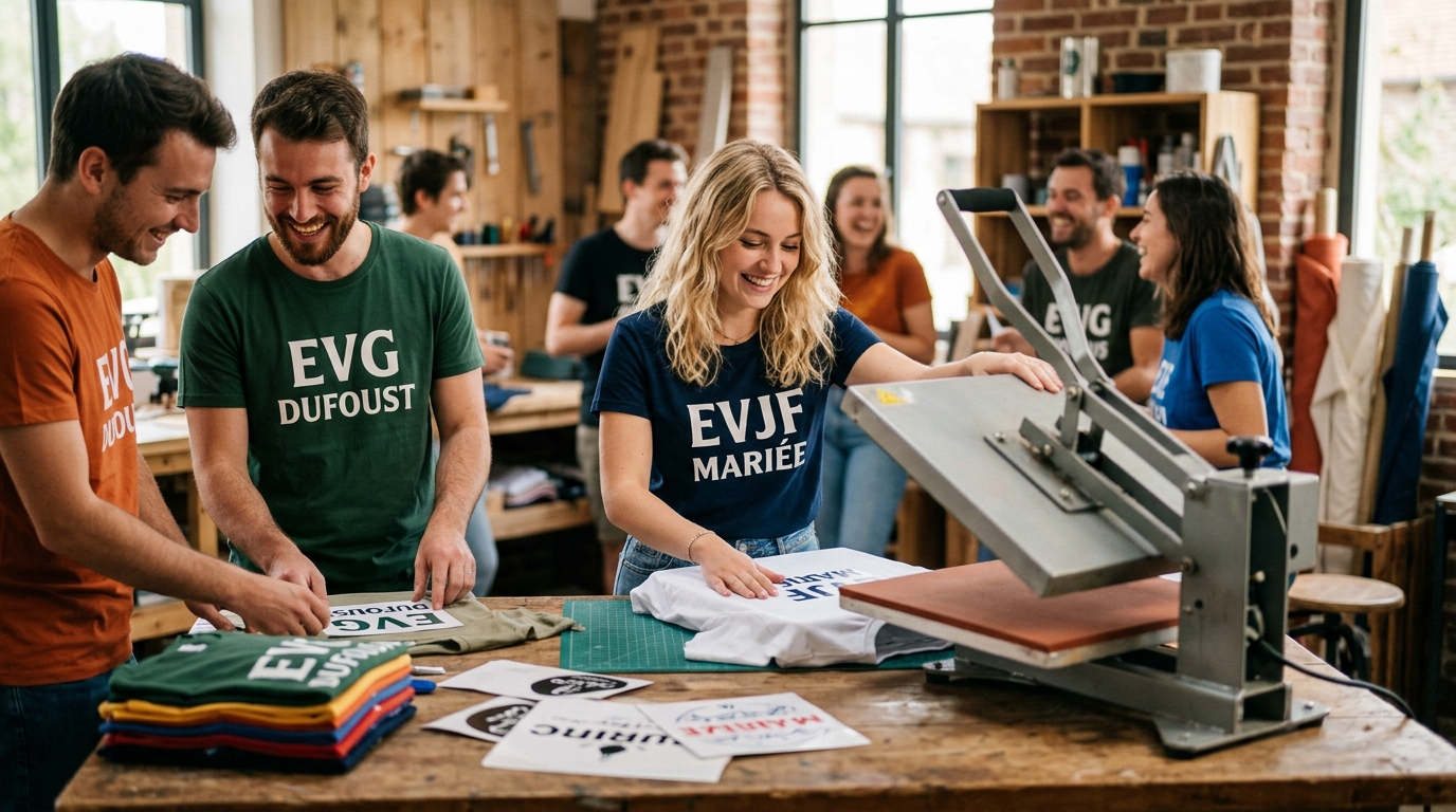T-shirts assortis EVJF et EVG : le guide d'organisation